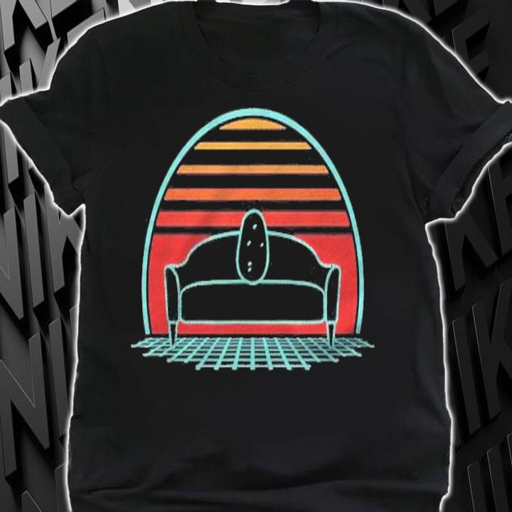 Potato On Couch Retro 80S Style T-shirt