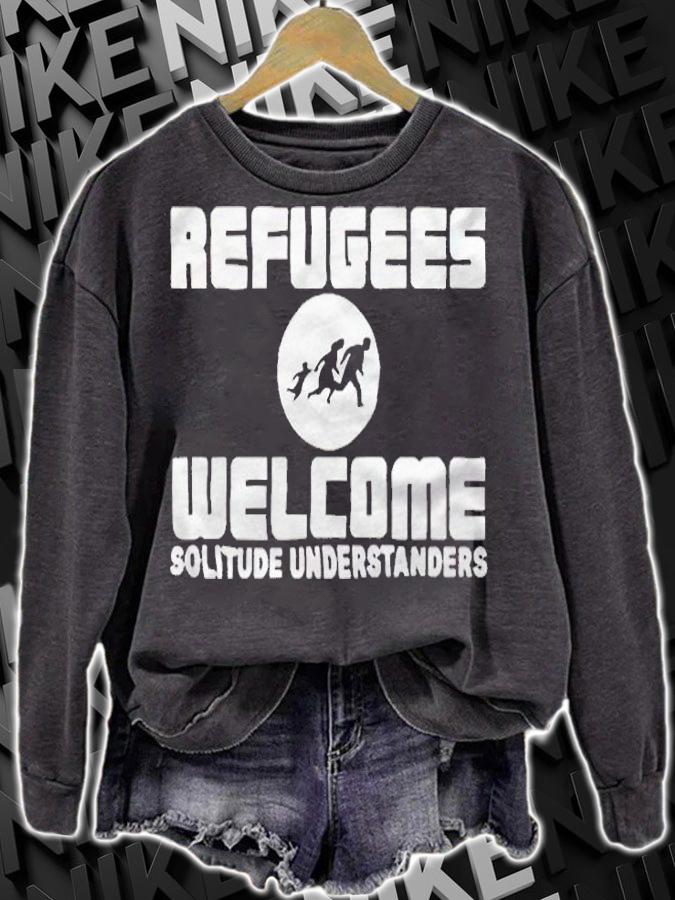 Refugees welcome solitude understanders T-shirt