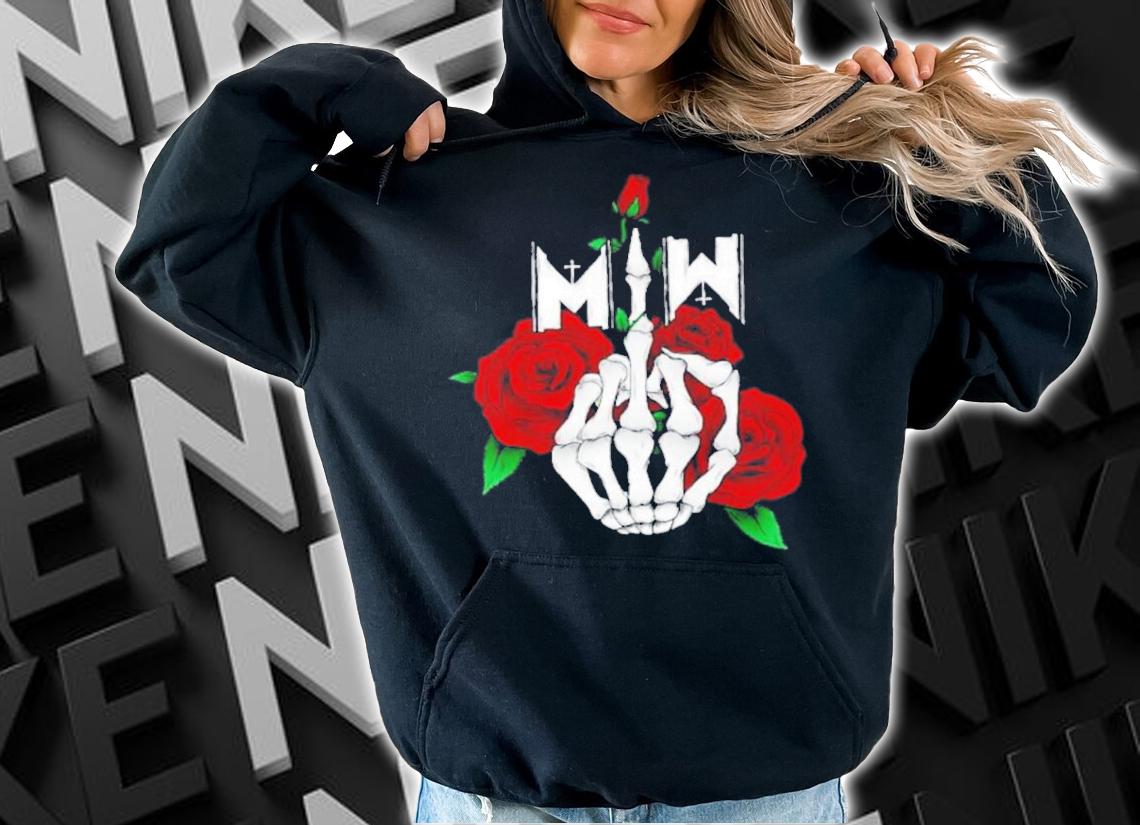 Rose Middle Finger Motionless In White Shirt hoodie