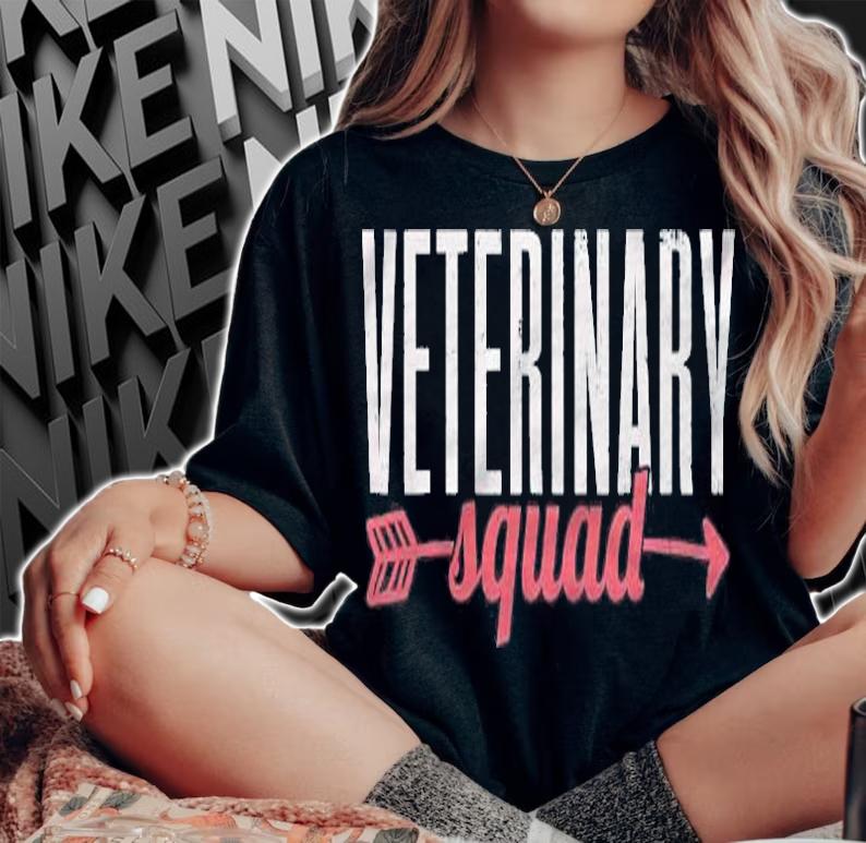 Veterinarian Veterinary Squad Vet Tech Vintage Gift Shirt woman shirt