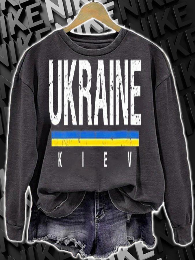Womens Ukraine Flag Ukrainian National Colors T-Shirt
