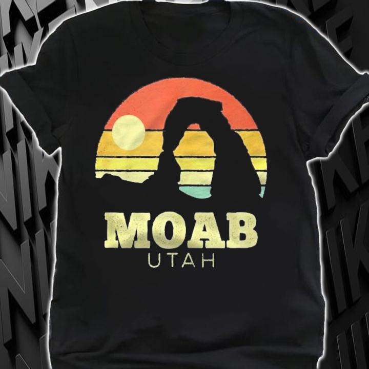Moab Utah Vintage Sunset Arches Adventure Outdoors Shirt shirt