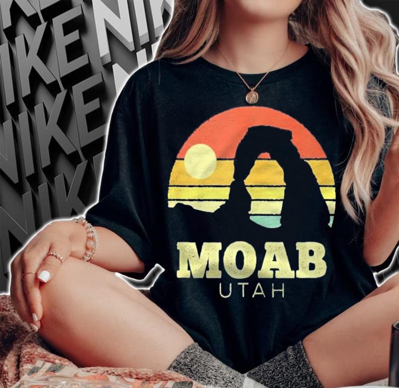 Moab Utah Vintage Sunset Arches Adventure Outdoors Shirt woman shirt