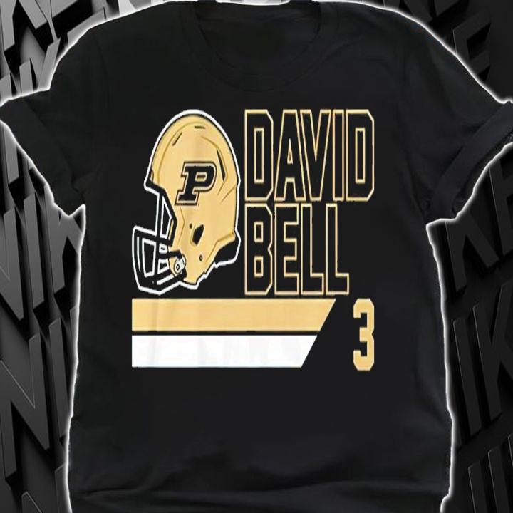 Purdue Football David Bell 3 Player shirt shirt