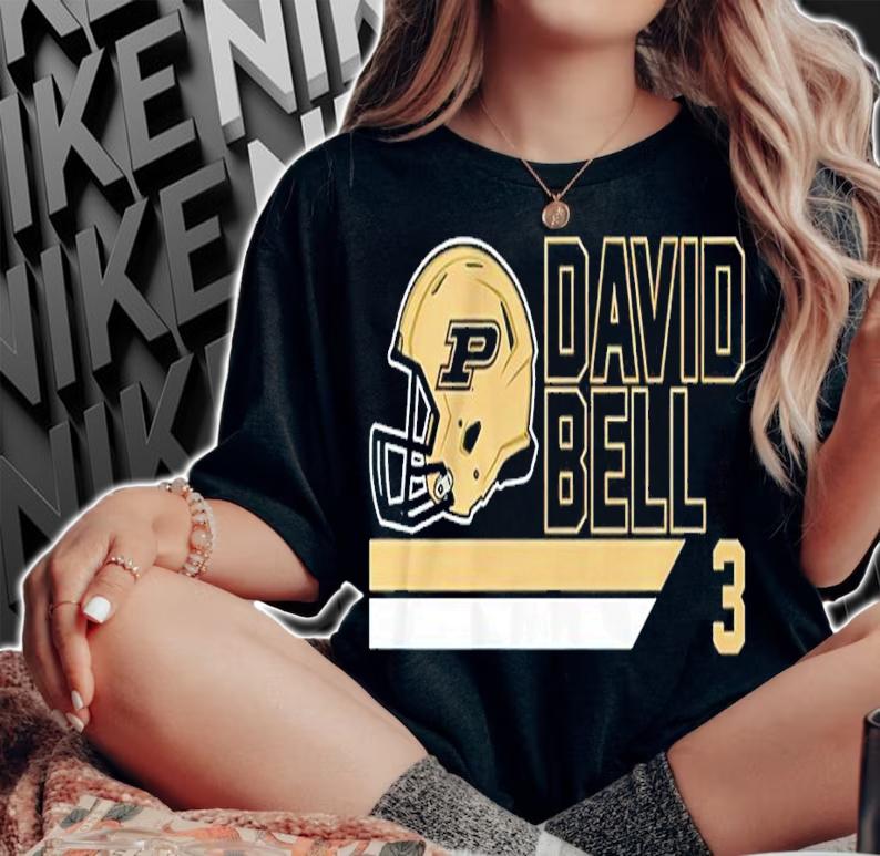 Purdue Football David Bell 3 Player shirt woman shirt