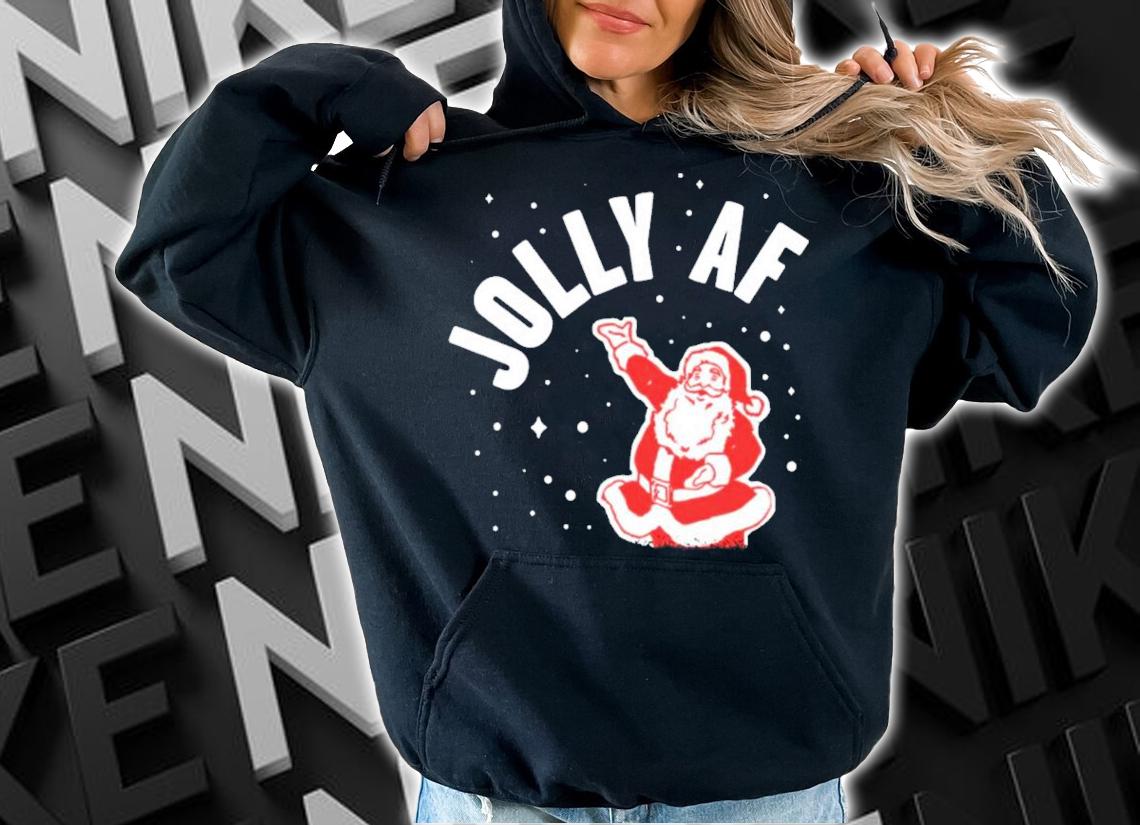 Santa Jolly Af Christmas Shirt