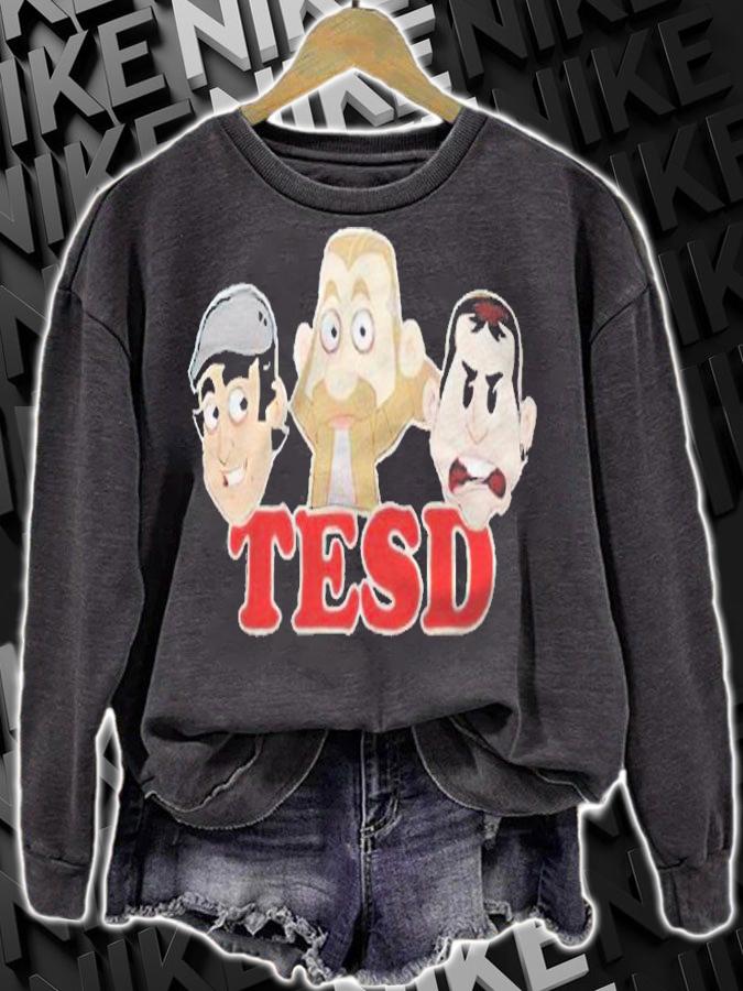 Tell 'Em Steve-Dave three heads T-shirt sweatshirt