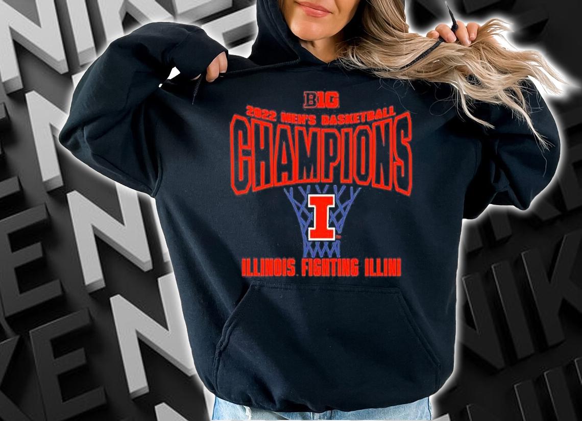 Tyler Underwood Illinois Fighting Illini 2022 Mens B1g Champions T-Shirt