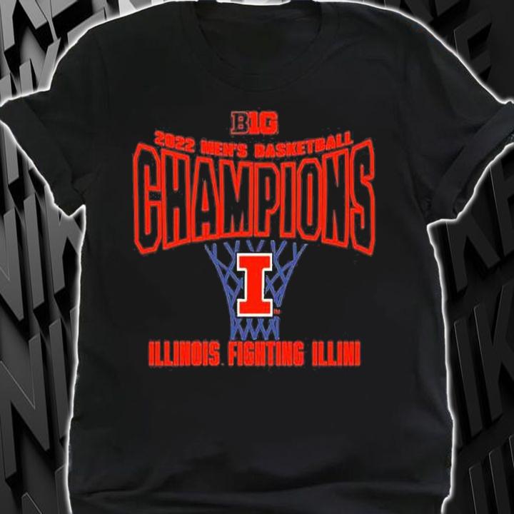 Tyler Underwood Illinois Fighting Illini 2022 Mens B1g Champions T-Shirt
