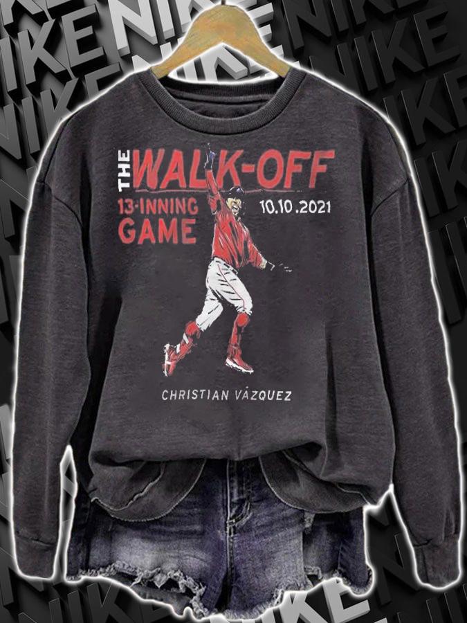 Christian Vzquez The Walk-off Red Sox 13 Inning Game shirt sweatshirt