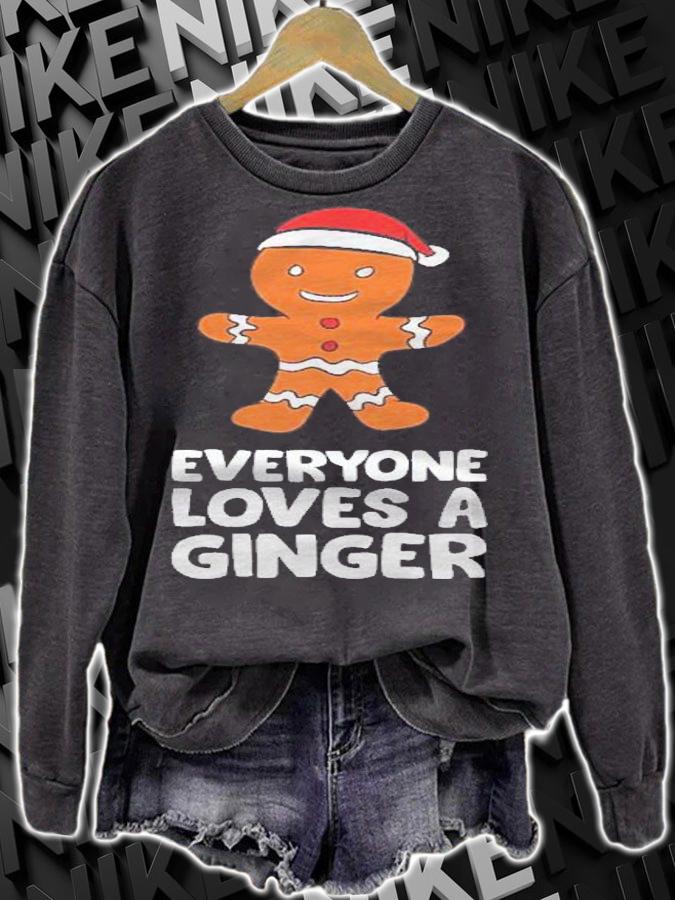 Everyone Loves A Ginger Christmas 2021 Gingerbread Shirt sweatshirt