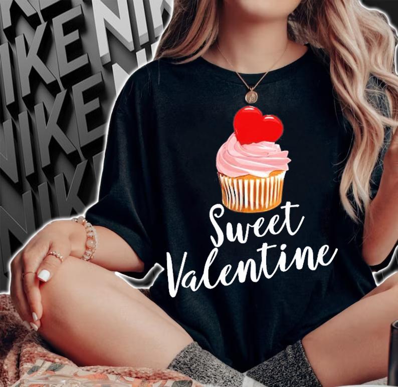 Valentines Day Cupcake Love Muffin Cupcake T-Shirt woman shirt