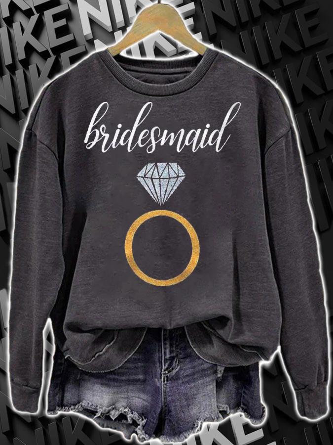 Womens Wedding Bridal Shower Gift Idea For Bridesmaids From Bride Shirt sweatshirt