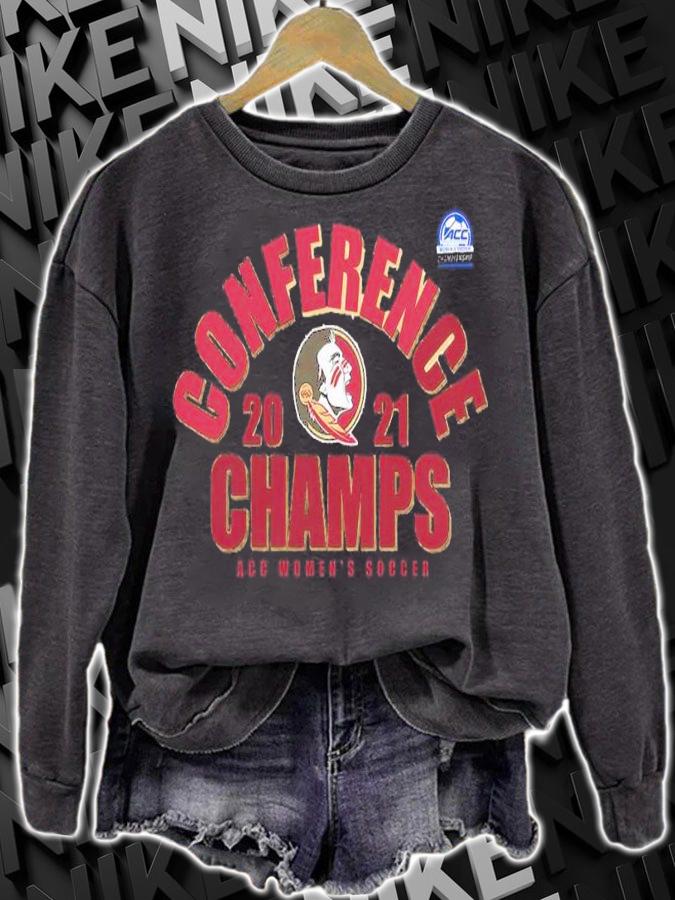 Florida State Seminoles 2021 ACC Women's Soccer Champions shirt