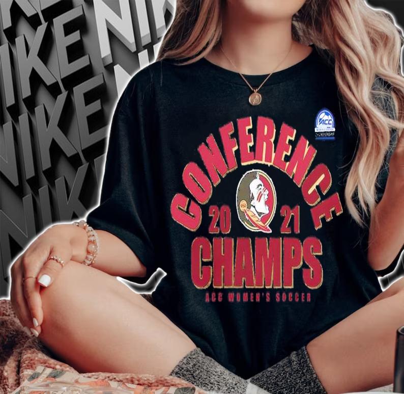 Florida State Seminoles 2021 ACC Women's Soccer Champions shirt