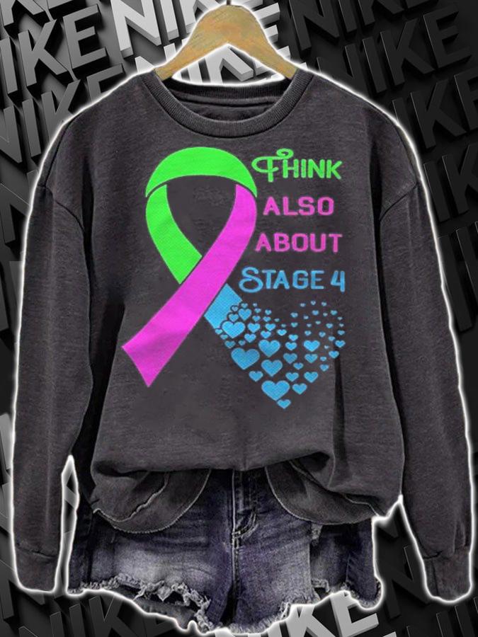 Metastatic Breast Cancer Awareness Heart Ribbon Graphic T-shirt