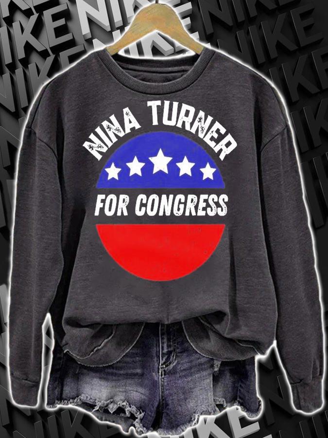 Progressive Leftist Political Nina Turner For Congress T-Shirt