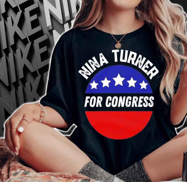 Progressive Leftist Political Nina Turner For Congress T-Shirt