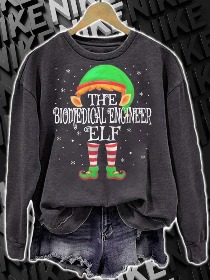 Family Matching Group Christmas The Biomedical Engineer Elf Shirt sweatshirt