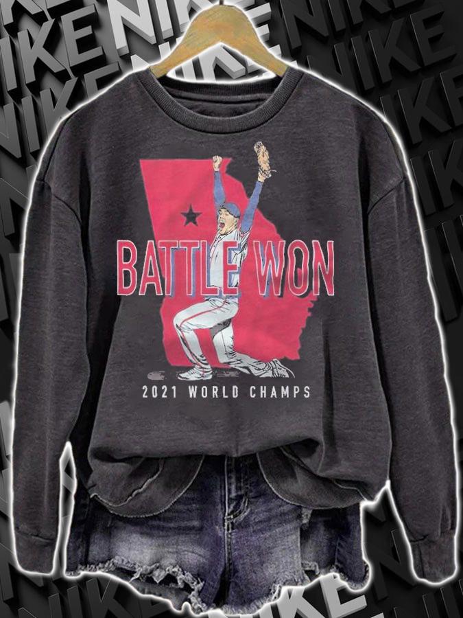 Freddie Freeman Battle Won 2021 World champs shirt sweatshirt