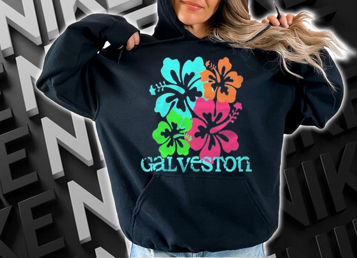 Galveston Beach Tropical Paradise Travel Surf Ocean Vacay Pullover Shirt