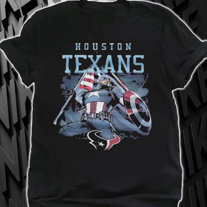 Houston Texans Chris Evans Captain America T-shirt shirt