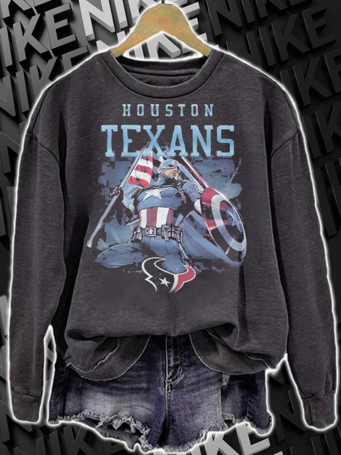 Houston Texans Chris Evans Captain America T-shirt sweatshirt