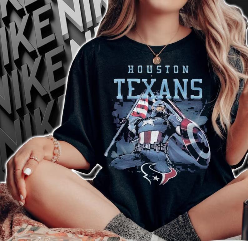 Houston Texans Chris Evans Captain America T-shirt woman shirt