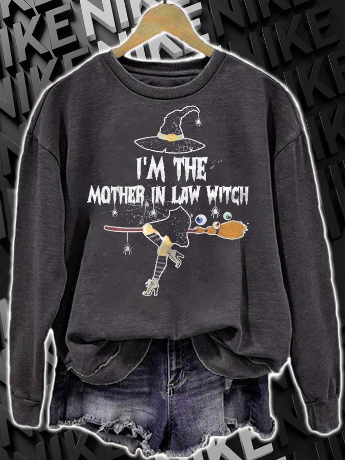 Im The Mother In Law Witch Funny Halloween Witch Family Shirt sweatshirt
