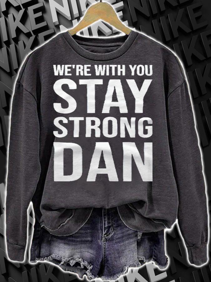 Norwich City Dan Barden we're with you stay strong Dan T-shirt