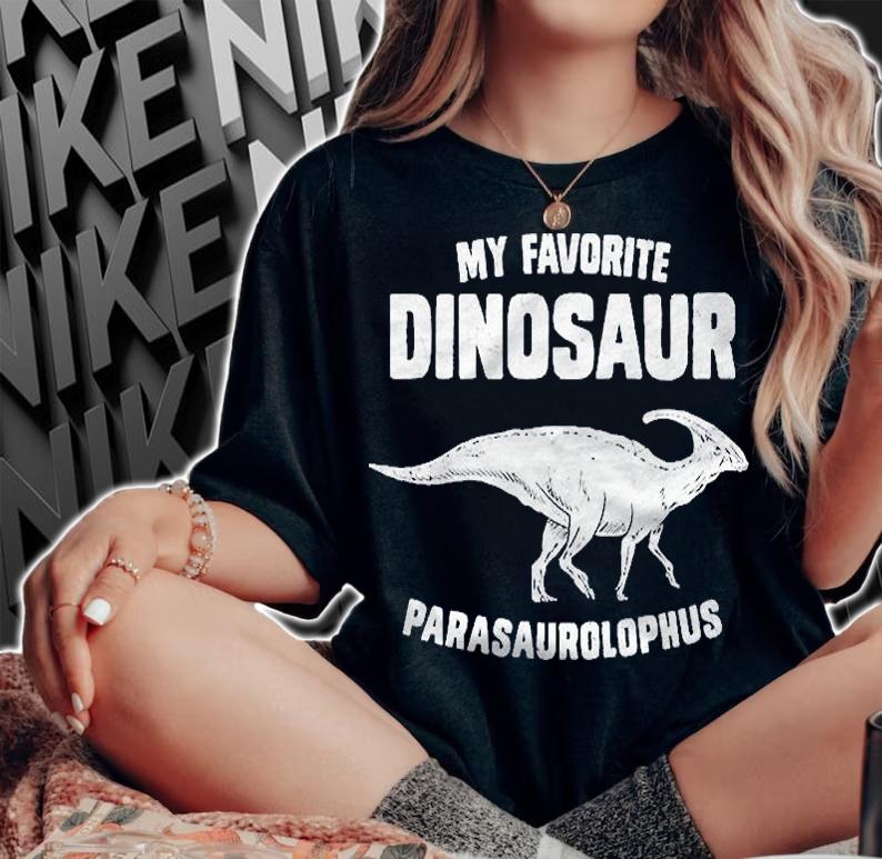 Parasaurolophus Dinosaur Tshirt Palaeontologist Picture Gift Shirt woman shirt