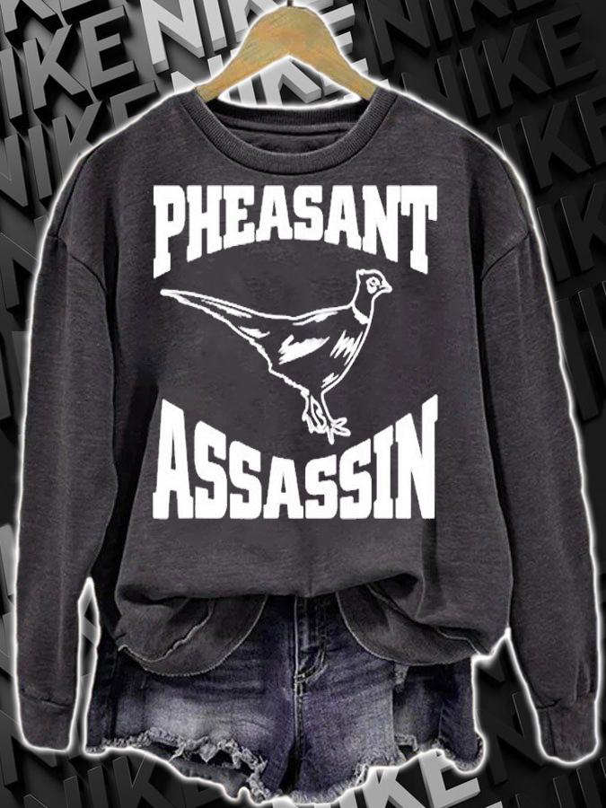 Pheasant Assassin Hunting Pheasant Hunter T-Shirt sweatshirt