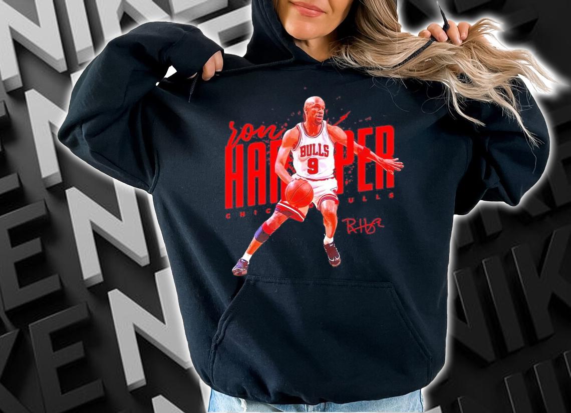 Ron Harper Chicago Bulls Basketball Signatures Shirt