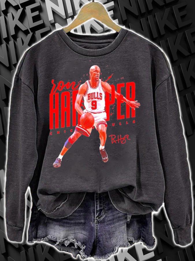 Ron Harper Chicago Bulls Basketball Signatures Shirt