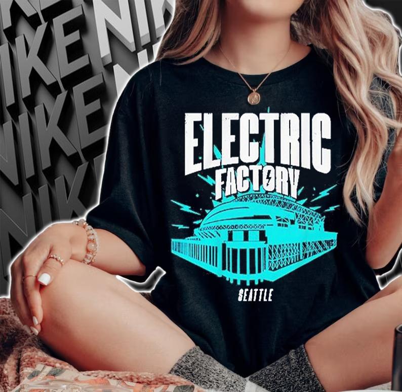 Seattle Electric Factory T-Shirt woman shirt
