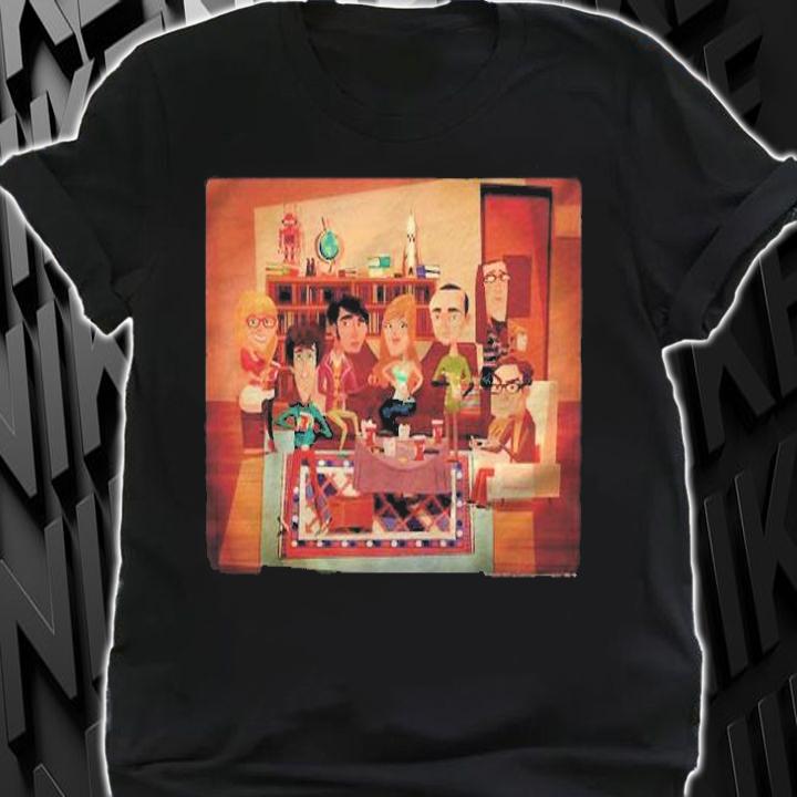 The Big Bang Theory Group Shot Dinner Poster Shirt shirt