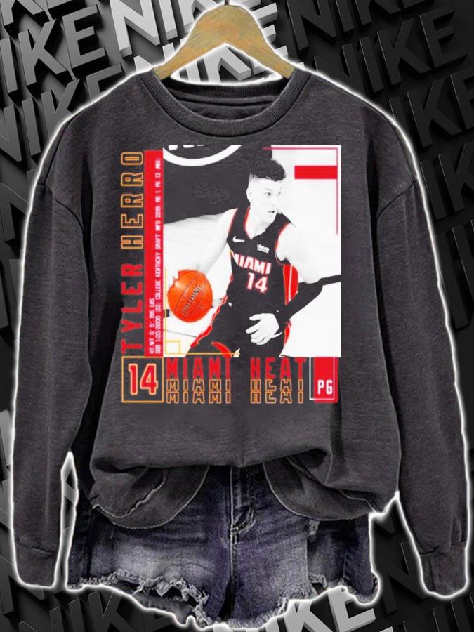 Tyler Herro Miami Basketball Poster Heat Shirt sweatshirt