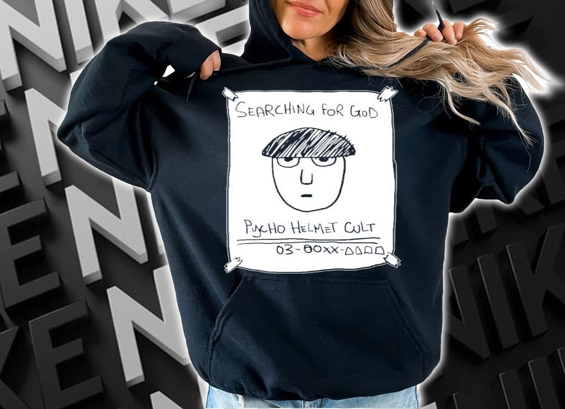 Where Is He Searching For God Anime Mob 100 Pyscho Helmet Cult Anime Shirt hoodie