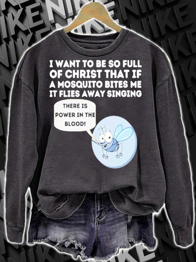 Womens Mosquito Joke Funny Christian Bible & Jesus T-Shirt
