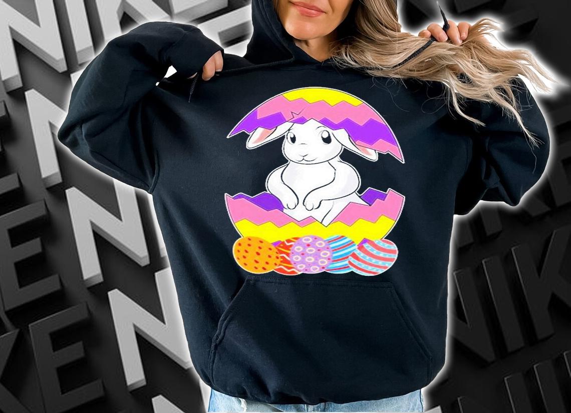 Cute Toddler Happy Easter Bunny Egg Hunt T-Shirt hoodie