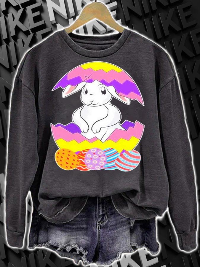 Cute Toddler Happy Easter Bunny Egg Hunt T-Shirt sweatshirt