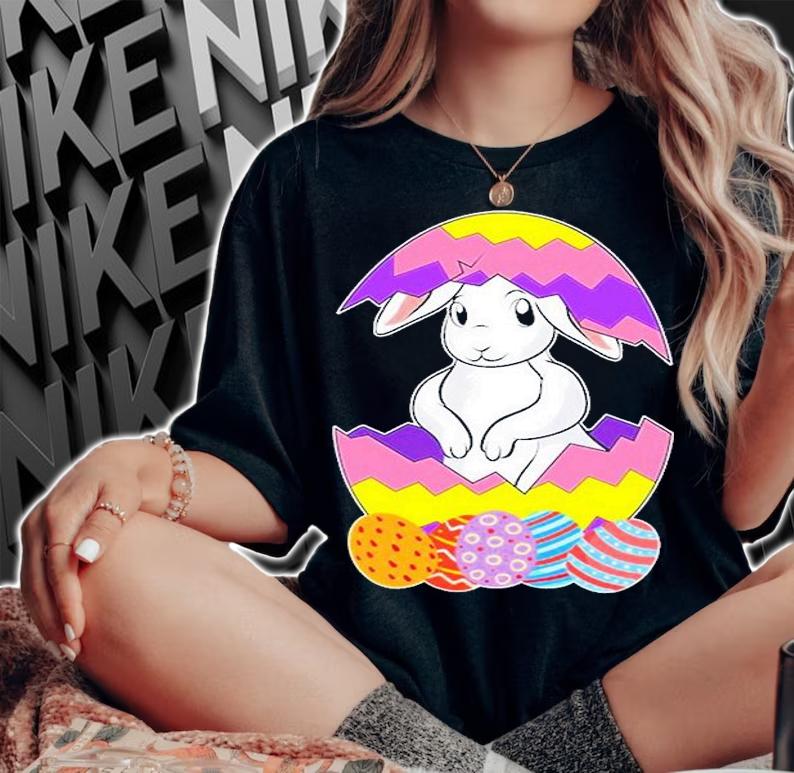 Cute Toddler Happy Easter Bunny Egg Hunt T-Shirt woman shirt
