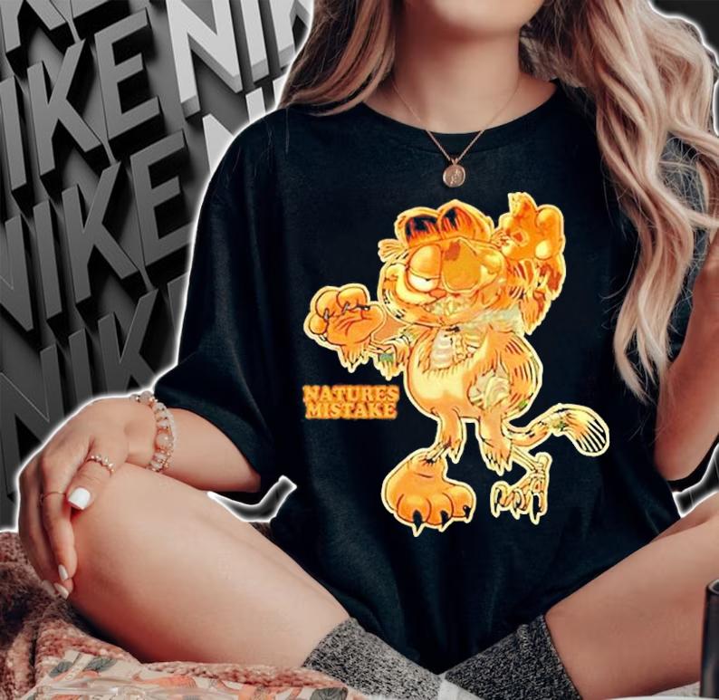 Garfield Zombie Natures Mistake Shirt woman shirt