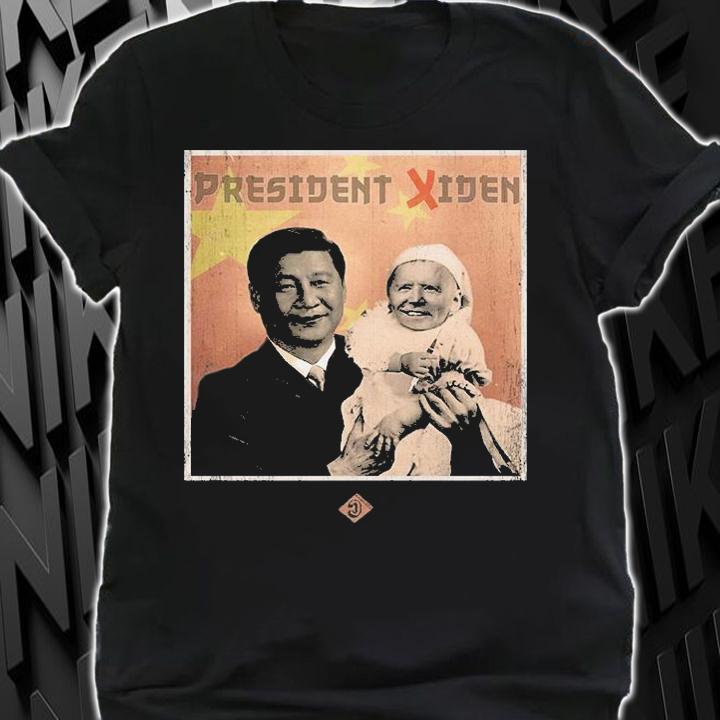 President Xiden Funny Xi China Holding Baby Joe Biden T-Shirt shirt