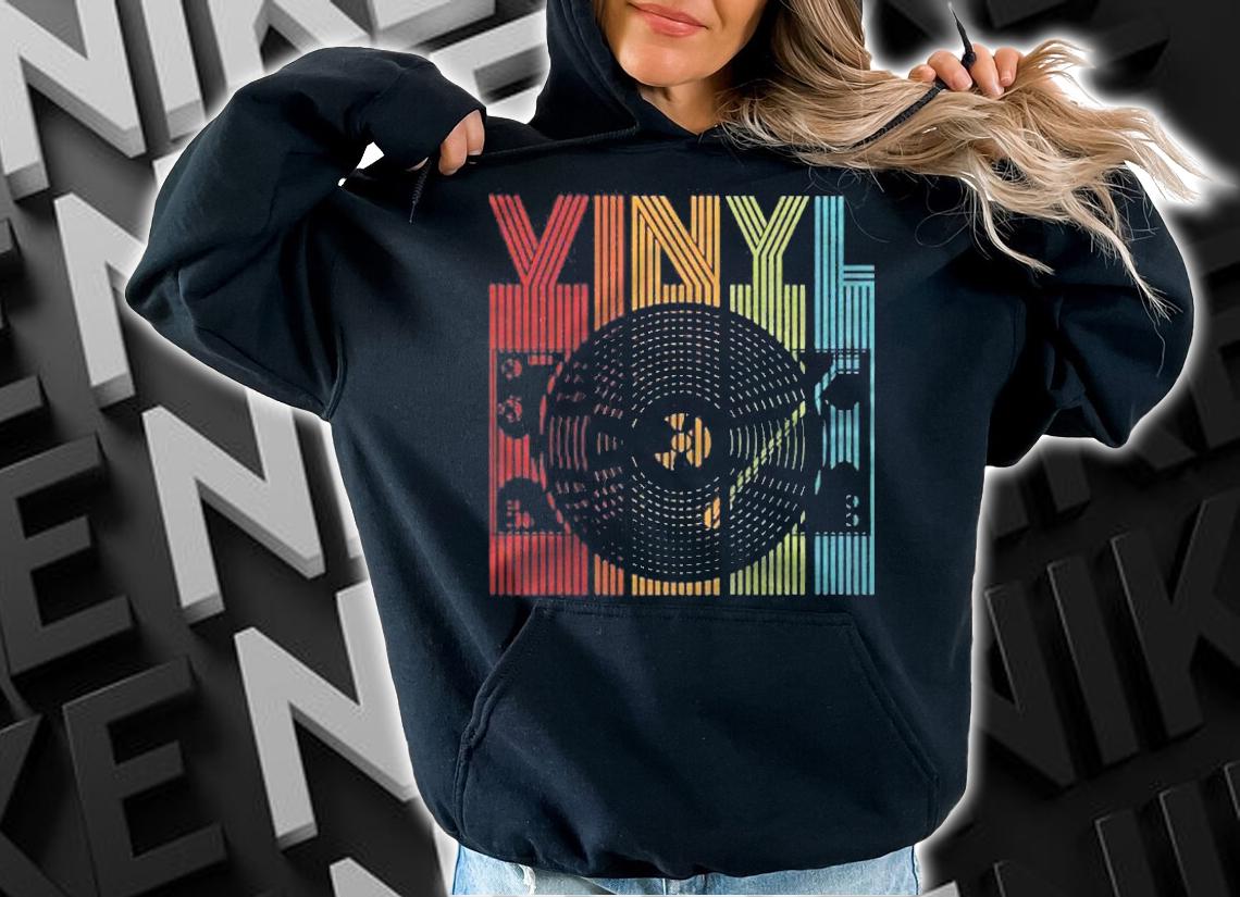Retro Vinyl Lp Records Vintage Disc Shirt