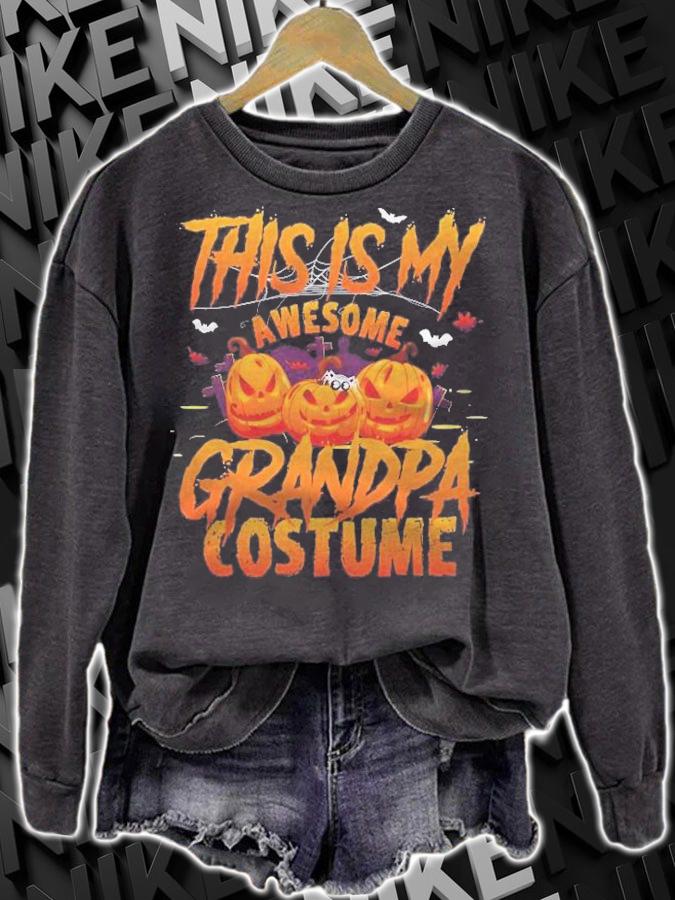 This Is My Awesome Halloween Grandpa Costume Pumpkin Shirt sweatshirt