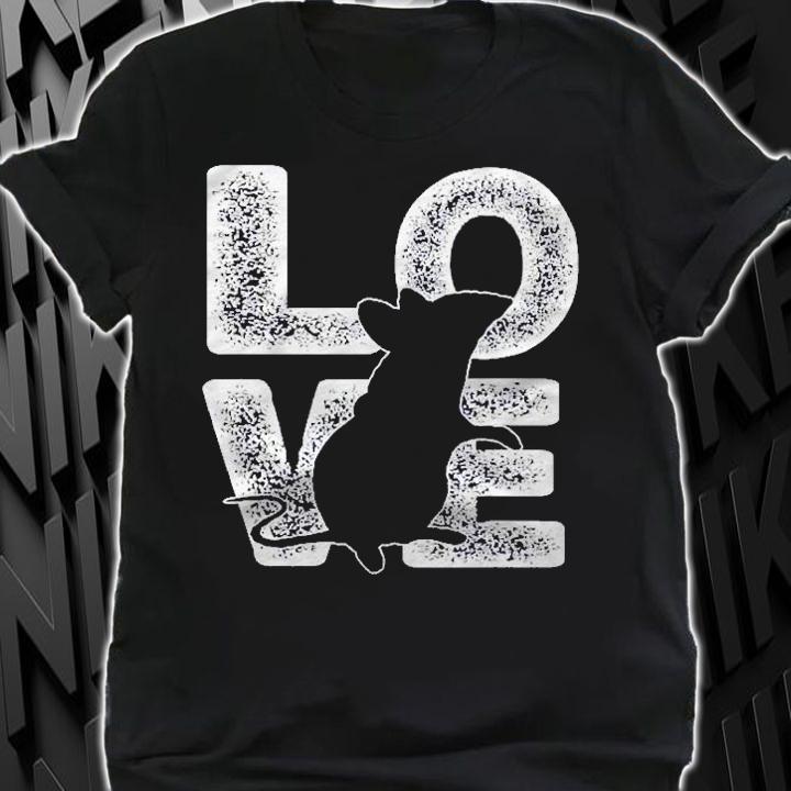 Cute I Love Rat Theme Idea For Mouse Lovers Shirt shirt