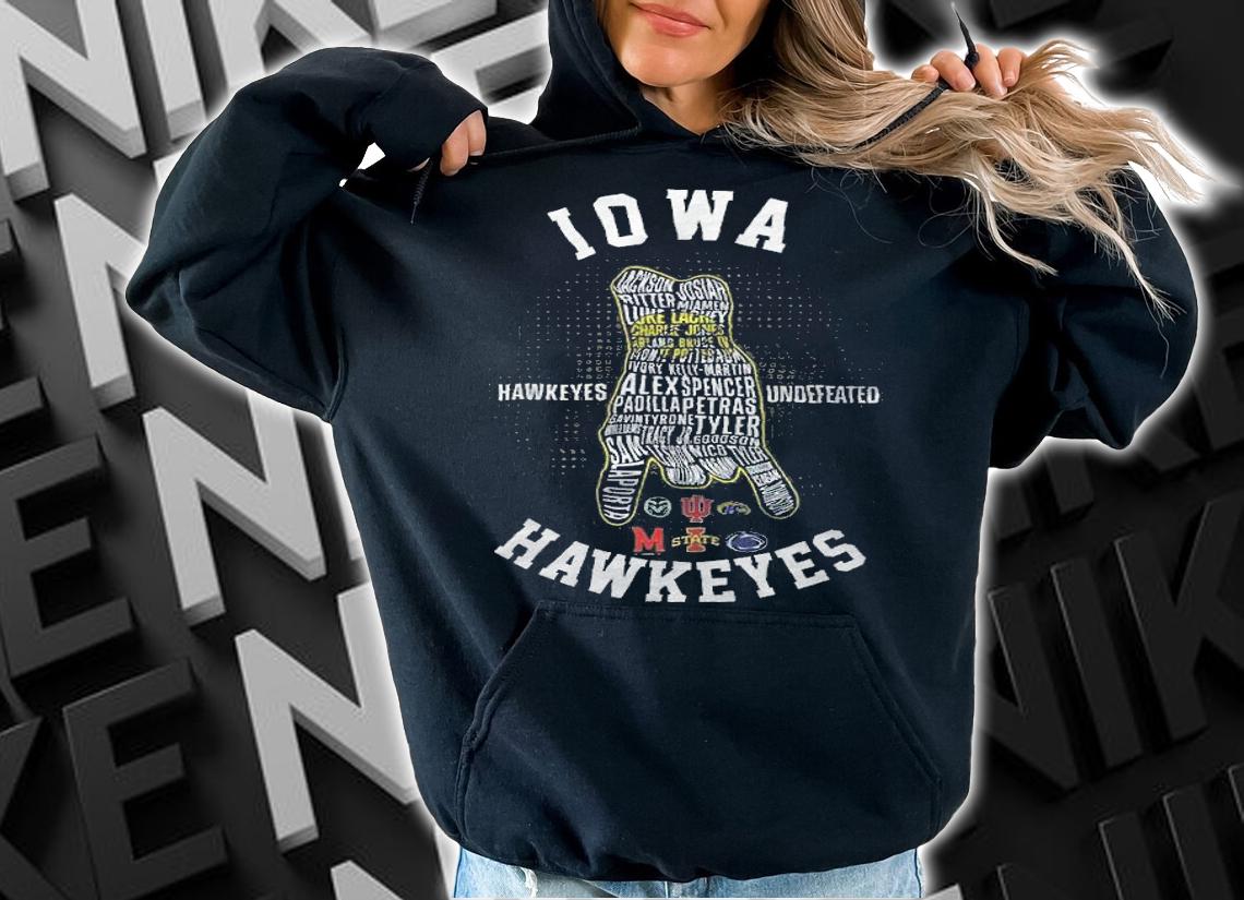 Iowa hawkeyes football hawkeyes undefeated shirt hoodie