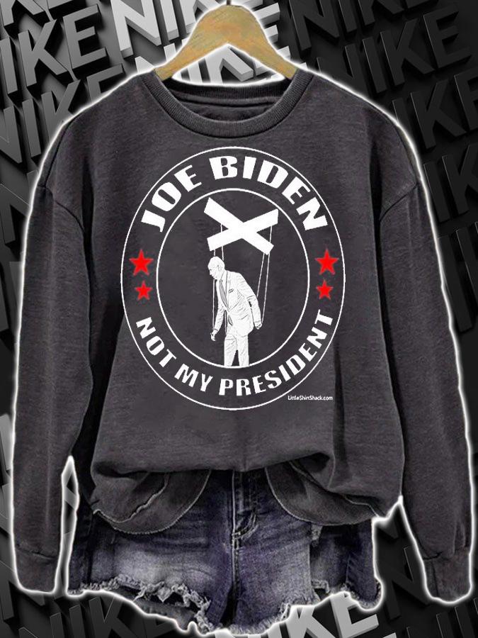 Joe Biden Is Not My President. Puppet. Pelosi Trump 2024 T-Shirt sweatshirt