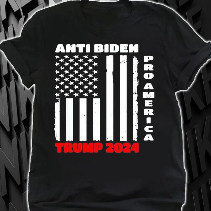 Pro America Anti Biden Flag USA Joe 4th July T-Shirt